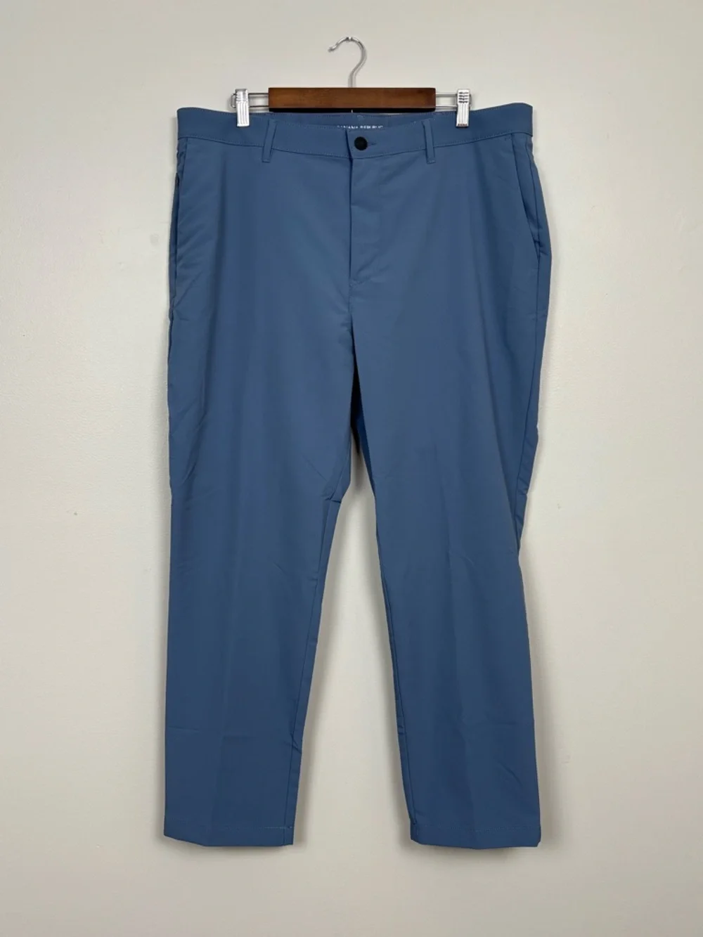Banana Republic Pants Mens 38x29 Blue Slim Flat Front Golf Business Casual Sport